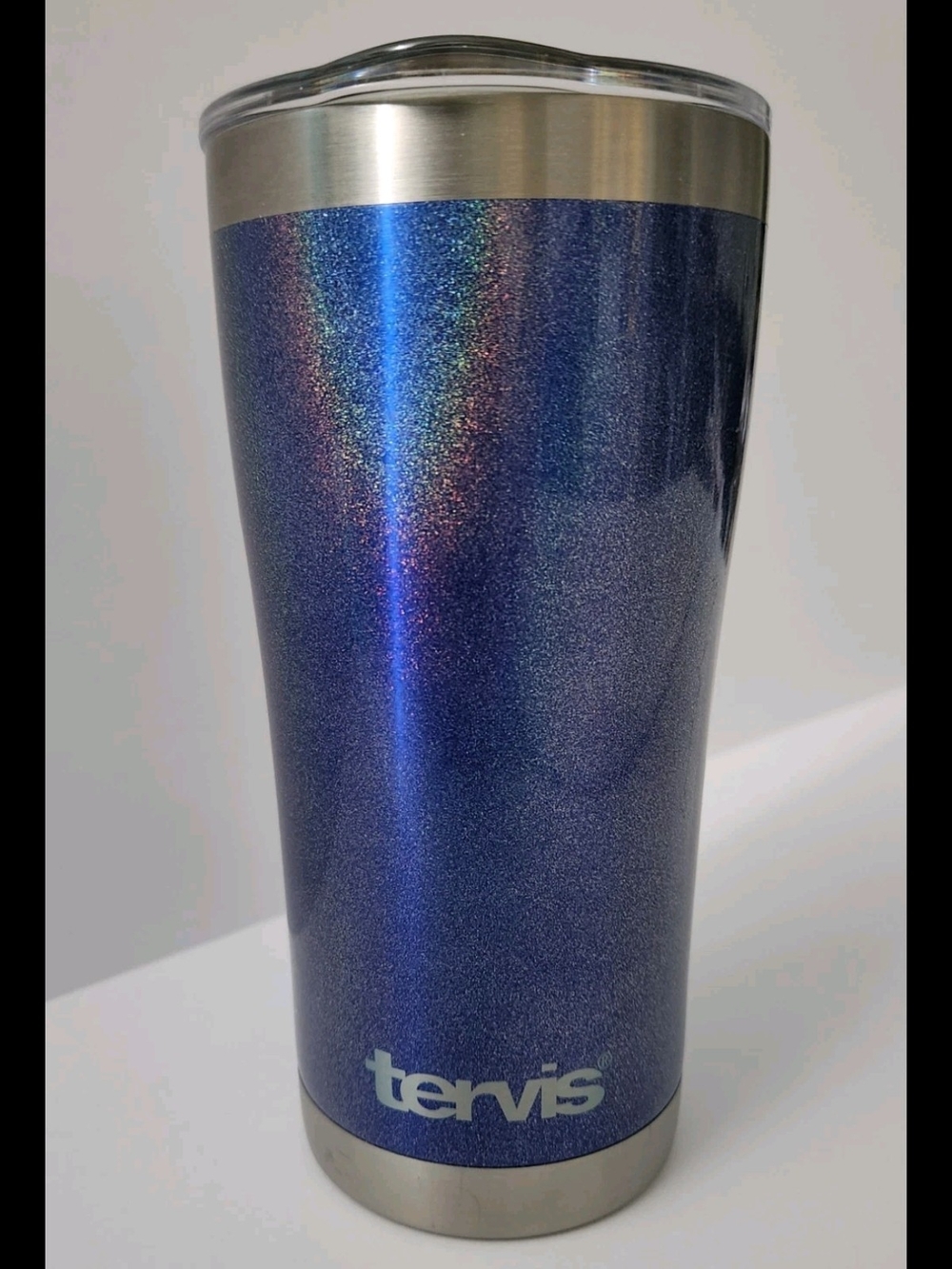 Tervis Blue Iridescent Stainless Steel Tumbler 20 Ounce With Lid